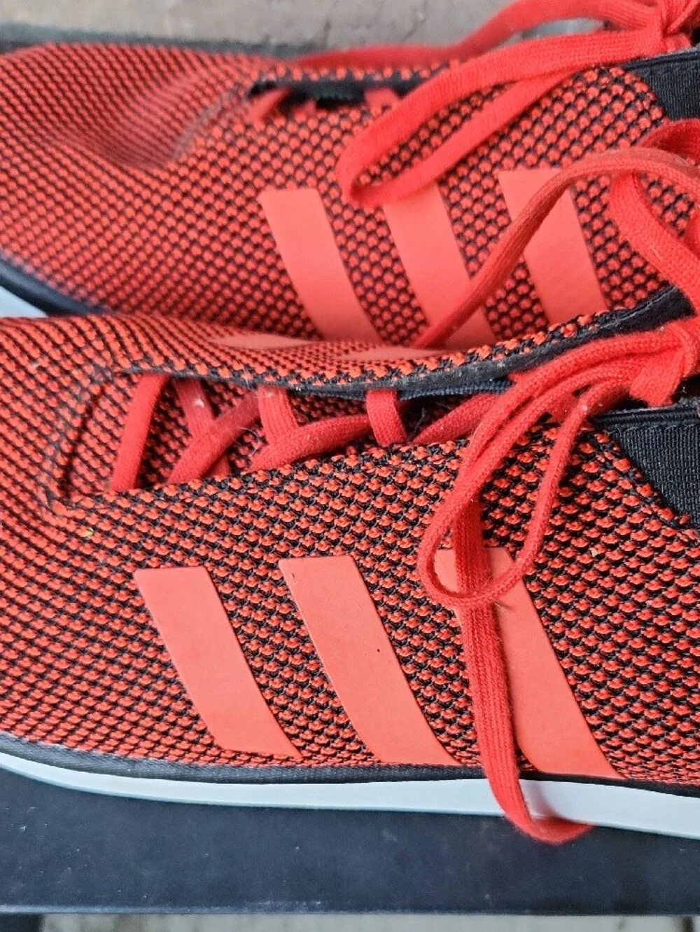 adidas Red and Black Athletic Men's Shoes